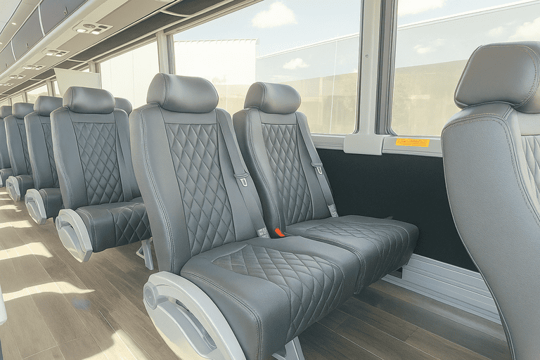 interior of Passaic Charter Bus charter bus