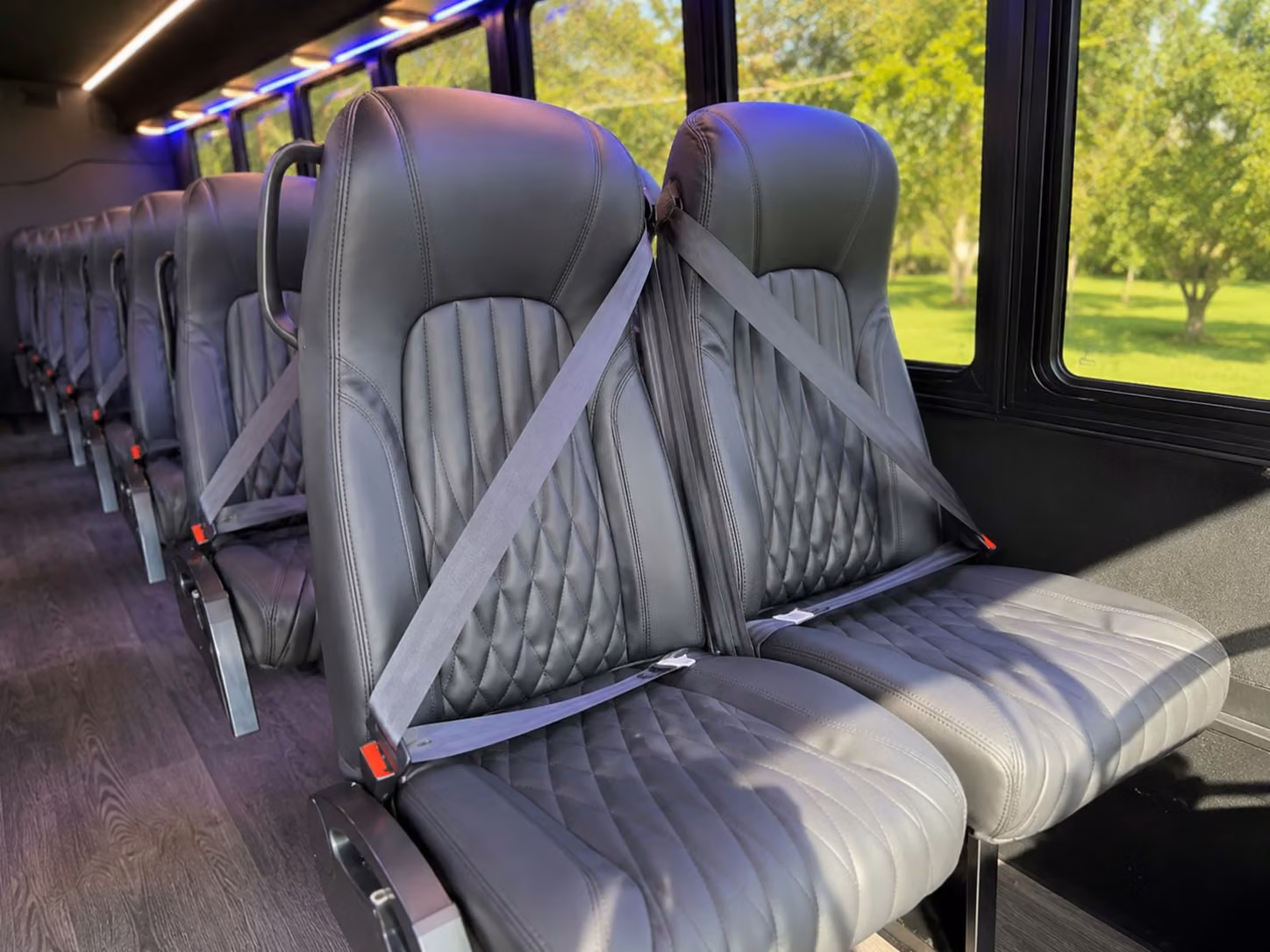 18 passenger minibus interior