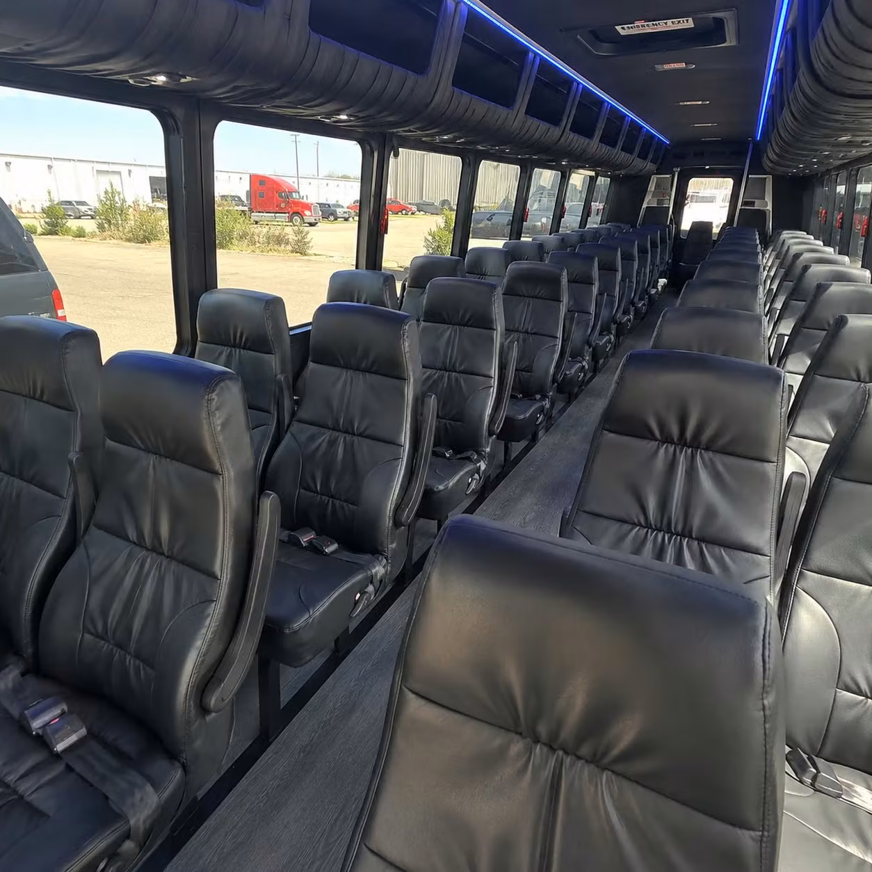 28 passenger minibus interior