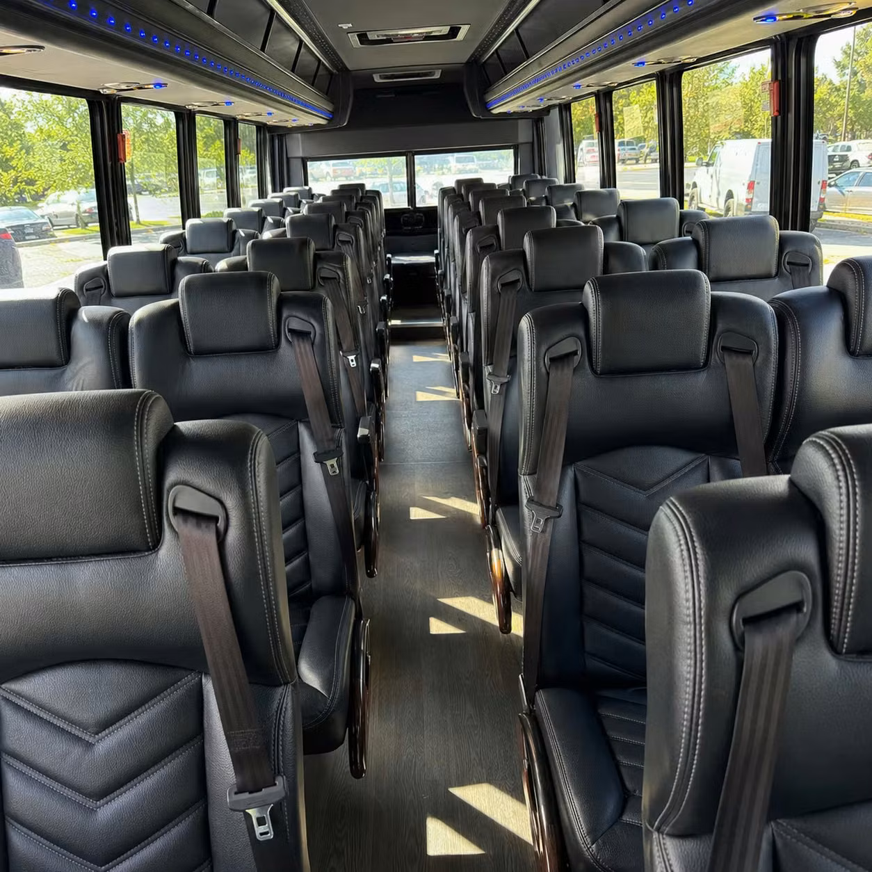 35 passenger minibus inside