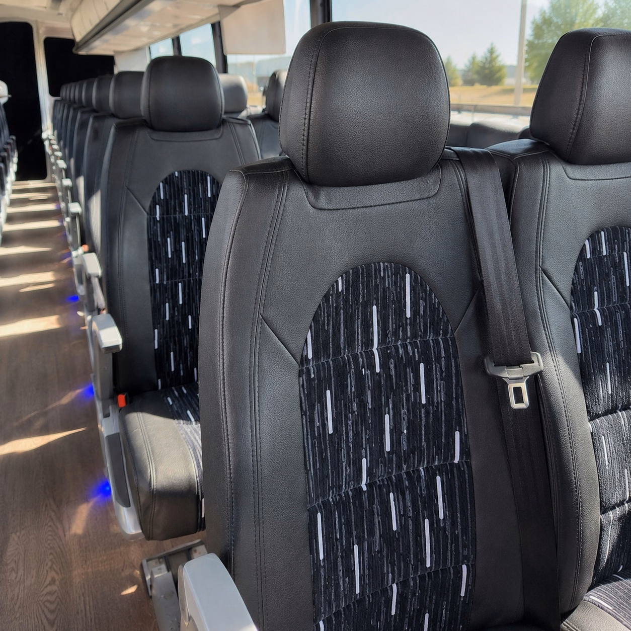 passaic charter bus interior